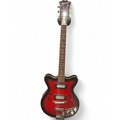 Used Rhythmline Hollow Body Guitar Crimson Red Burst Hollow Body Electric Guitar