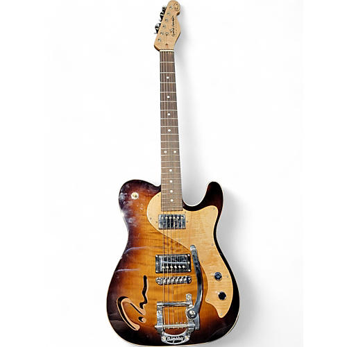 Used Ricardo Sanchez T Rs Sunburst Sunburst Hollow Body Electric Guitar Sunburst