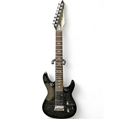 Used Richman Custom 7 String Trans Charcoal Solid Body Electric Guitar