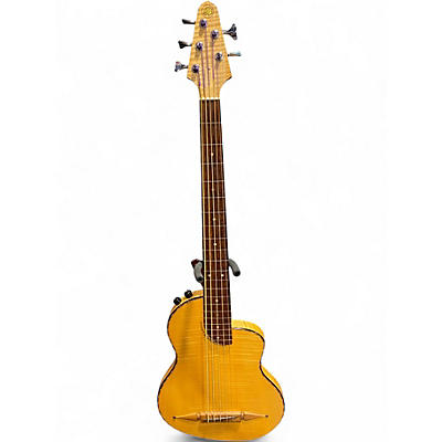 Used Rick Turner Guitars Renaissance RB5 Deluxe Natural Electric Bass Guitar