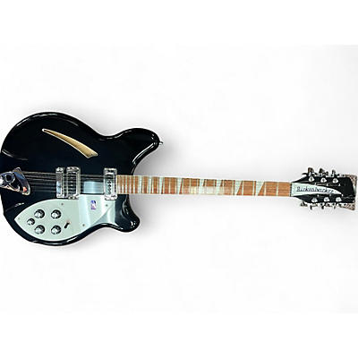 Used Rickenbacher 360/12 BLACK Hollow Body Electric Guitar