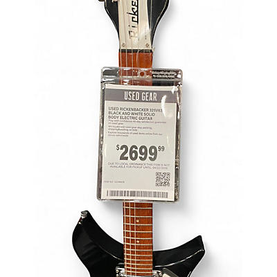 Used Rickenbacker 325V63 Black and White Solid Body Electric Guitar