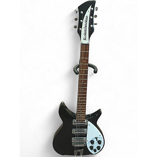 Used Rickenbacker 350V63 Black and White Solid Body Electric Guitar Black and White