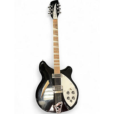 Used Rickenbacker 360/12 Black Hollow Body Electric Guitar