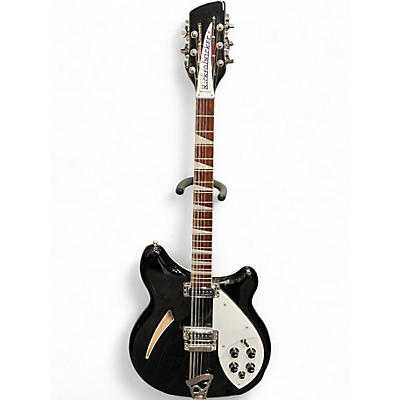 Used Rickenbacker 360/12 Black Hollow Body Electric Guitar