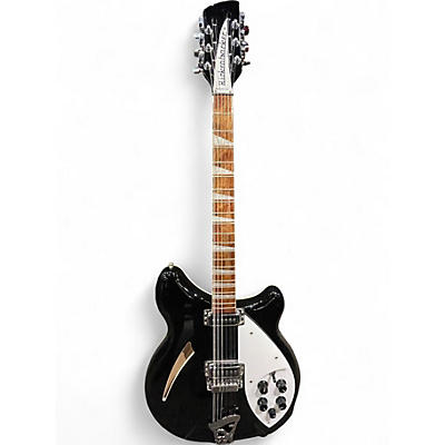 Used Rickenbacker 360/12 Black Hollow Body Electric Guitar