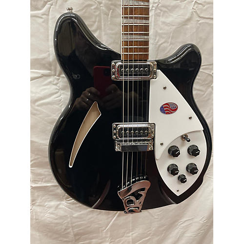 Rickenbacker Used Rickenbacker 360 Black Hollow Body Electric Guitar Black