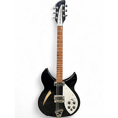 Used Rickenbacker 360 Black Hollow Body Electric Guitar