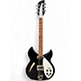 Used Rickenbacker 360 Black Hollow Body Electric Guitar Black