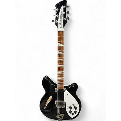 Used Rickenbacker 360 Black Hollow Body Electric Guitar