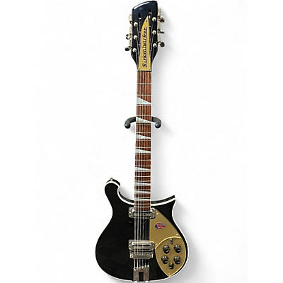 Used Rickenbacker 660/12 12 String Black Solid Body Electric Guitar