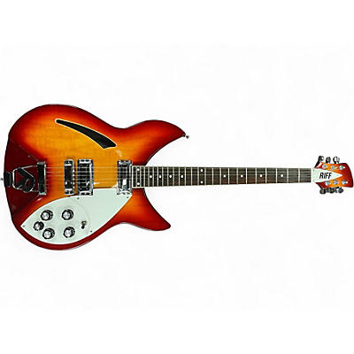 Used Riff 330 Copy Fireglo Solid Body Electric Guitar