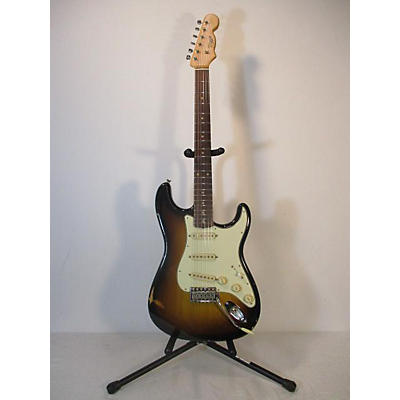 Used Riggio Custom Guitars Sierra S-Style 3 Tone Sunburst Solid Body Electric Guitar