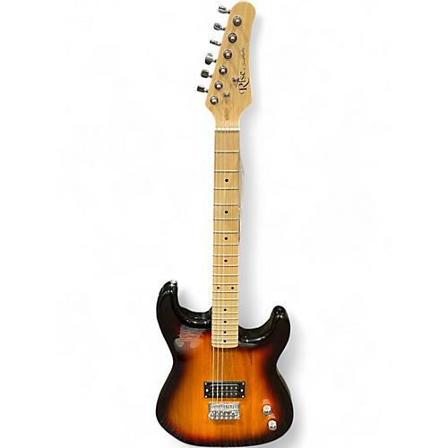 Used Rise by Sawtooth Rise sawtooth strat 2 Color Sunburst Solid Body Electric Guitar 2 Color Sunburst
