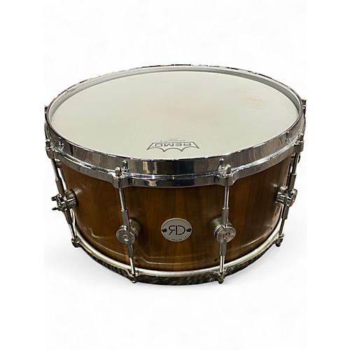 Used Risen Drum 14in stave oak snare oak Drum oak 33