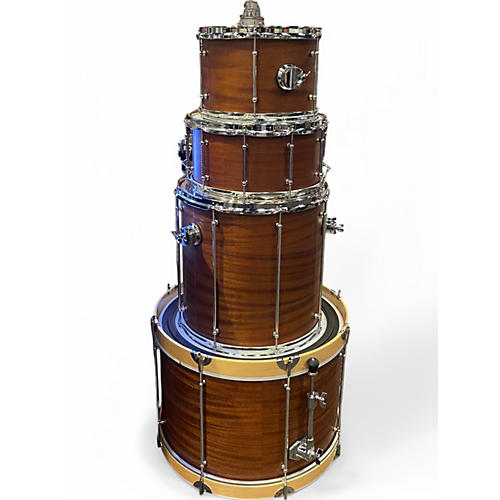 Used Risen Drum Co. 4 Piece 4 Piece Custom Mahogany Shell Pack Mahogany Drum Kit Mahogany