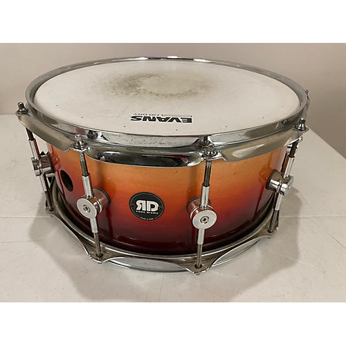 Risen Drums Used Risen Drums 14X6.5 Tequila Sunrise Maple Snare Drum Tequila Sunrise tequila sunrise 213