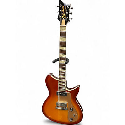 Used Rivolta COMBINATA Sunburst Solid Body Electric Guitar