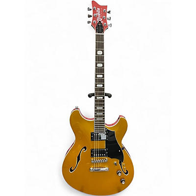 Used Rivolta Regata Classico Raccolto Metallic Hollow Body Electric Guitar