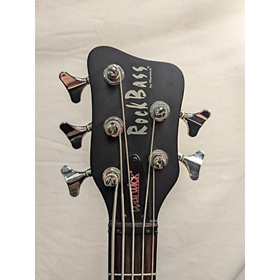 RockBass by Warwick Used RockBass By Warwick CORVETTE 5 STRING BASS Antique White Electric Bass Guitar