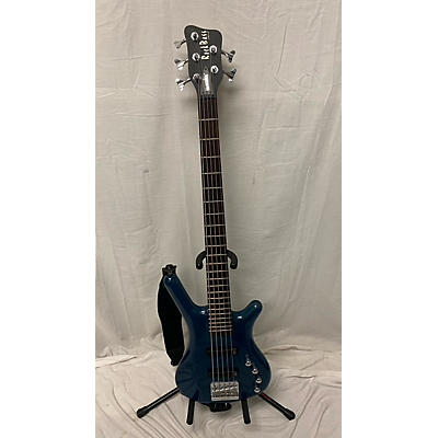 RockBass by Warwick Used RockBass By Warwick Corvette Blue Electric Bass Guitar