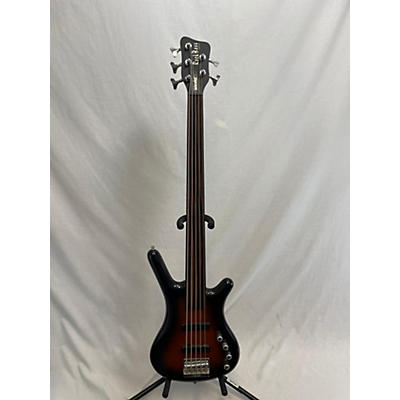 Used RockBass By Warwick Corvette Classic 5 Almond Burst Transparent Electric Bass Guitar