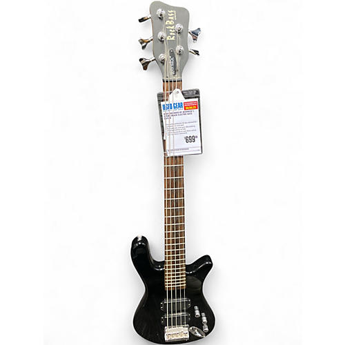 Used RockBass by Warwick 5 String Black Electric Bass Guitar Black