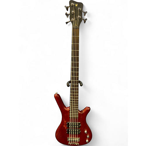Used RockBass by Warwick CORVETTE Trans Red Electric Bass Guitar Trans Red