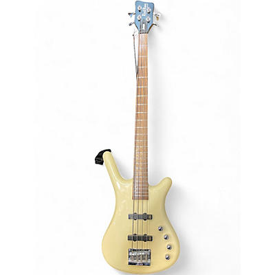 Used RockBass by Warwick CORVETTE White Electric Bass Guitar