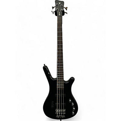 Used RockBass by Warwick Corvette 4 String Black Electric Bass Guitar