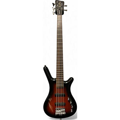 Used RockBass by Warwick Corvette 5 Brown Sunburst Electric Bass Guitar