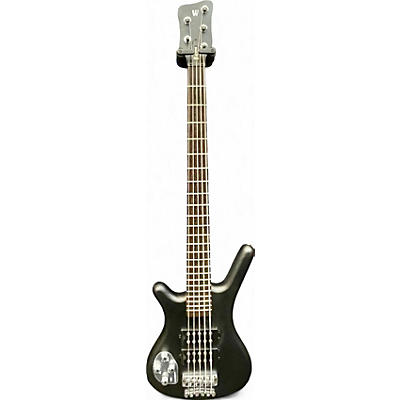 RockBass by Warwick Used RockBass by Warwick Corvette $$ 5 String Left Handed Black Electric Bass Guitar