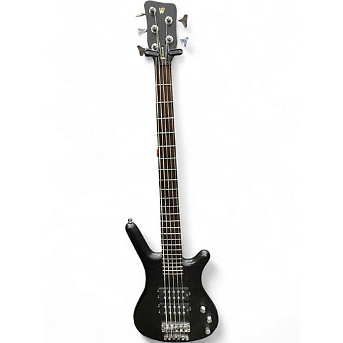 Used RockBass by Warwick Corvette Black Electric Bass Guitar Black