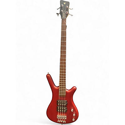 Used RockBass by Warwick Corvette $$ Burgundy Red Satin Electric Bass Guitar