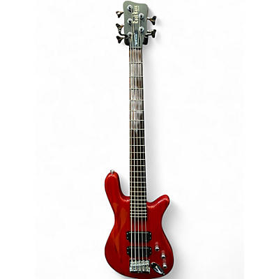 Used RockBass by Warwick STREAMER 5 RED Electric Bass Guitar