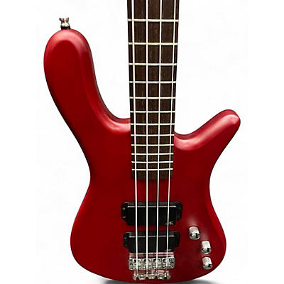 Used RockBass by Warwick STREAMER  Trans Red Electric Bass Guitar