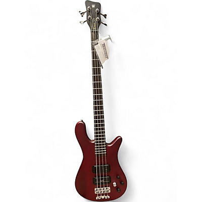 Used RockBass by Warwick Streamer Standard 4 Maroon Electric Bass Guitar