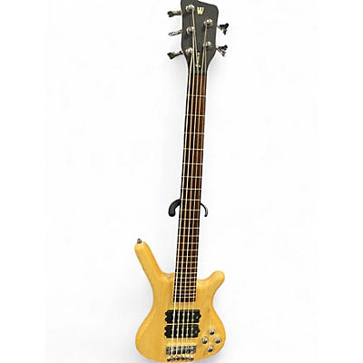 Used RockBass by Warwick corvette double buck 5 string Natural Electric Bass Guitar