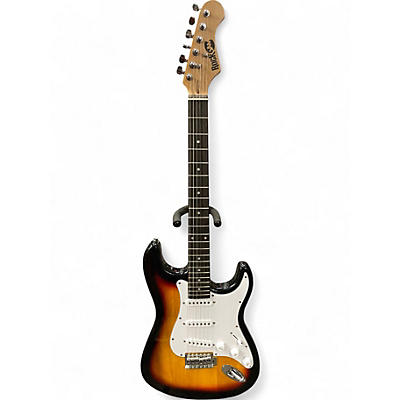 Used Rockjam EG1B 2 Color Sunburst Solid Body Electric Guitar