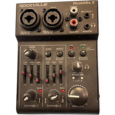 Used Rockville ROCKMIX 2 Unpowered Mixer