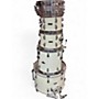 Used Rocky Percussion 5 Piece 5pc shell set with hardware White Drum Kit White