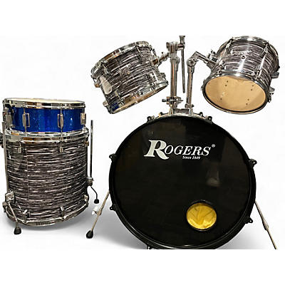 Used Rodgers 4 Piece Drum Kit Black Onyx Drum Kit