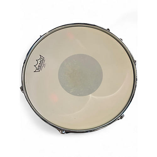 Used Rogers 14in STEEL SNARE DRUM Silver Drum Silver 33