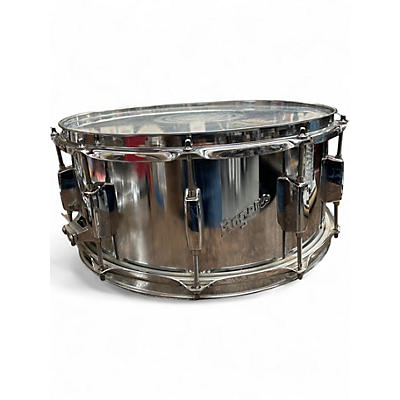 Used Rogers 14in Steel Shell Snare Chrome Drum
