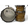 Used Rogers 3 Piece 1969 Drum Set Natural Drum Kit Natural