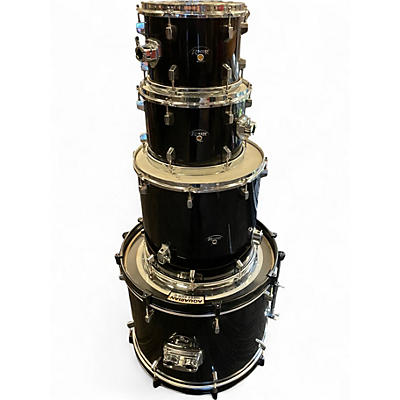 Used Rogers 4 Piece DRUM KIT BLACK Drum Kit