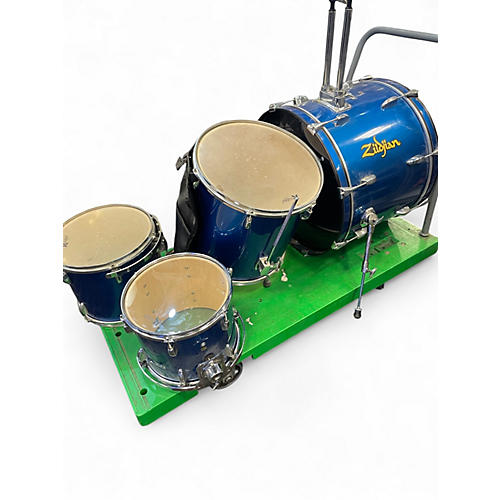 Used Rogers 4 Piece Drum Kit (2001-2003) Blue Drum Kit Blue