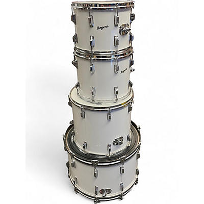 Used Rogers 4 Piece Fullerton Era New England White Drum Kit