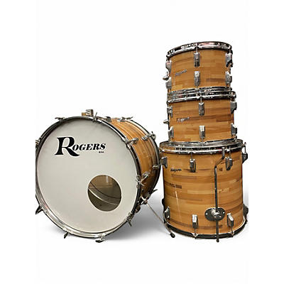 Used Rogers 4 Piece LONDONER BUTCHER BLOCK Drum Kit