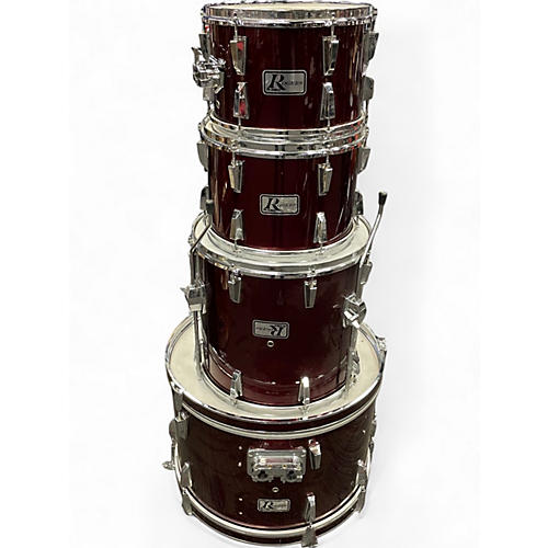 Used Rogers 4 Piece R380 Burgundy Drum Kit Burgundy